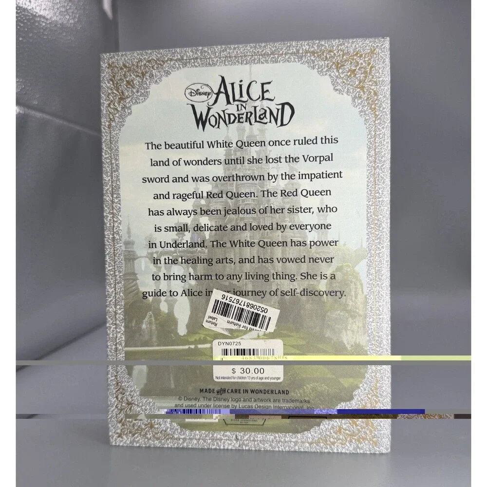 Disney Couture Alice in Wonderland Red White Queen Charm Necklaces Limited Ed